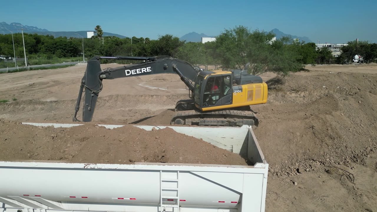 Excavadora en operación