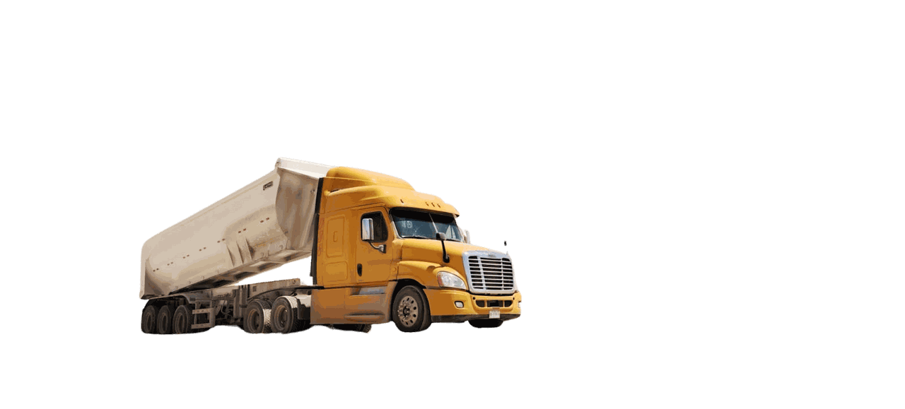 Camión de volteo de la flota OLG TRUCKING